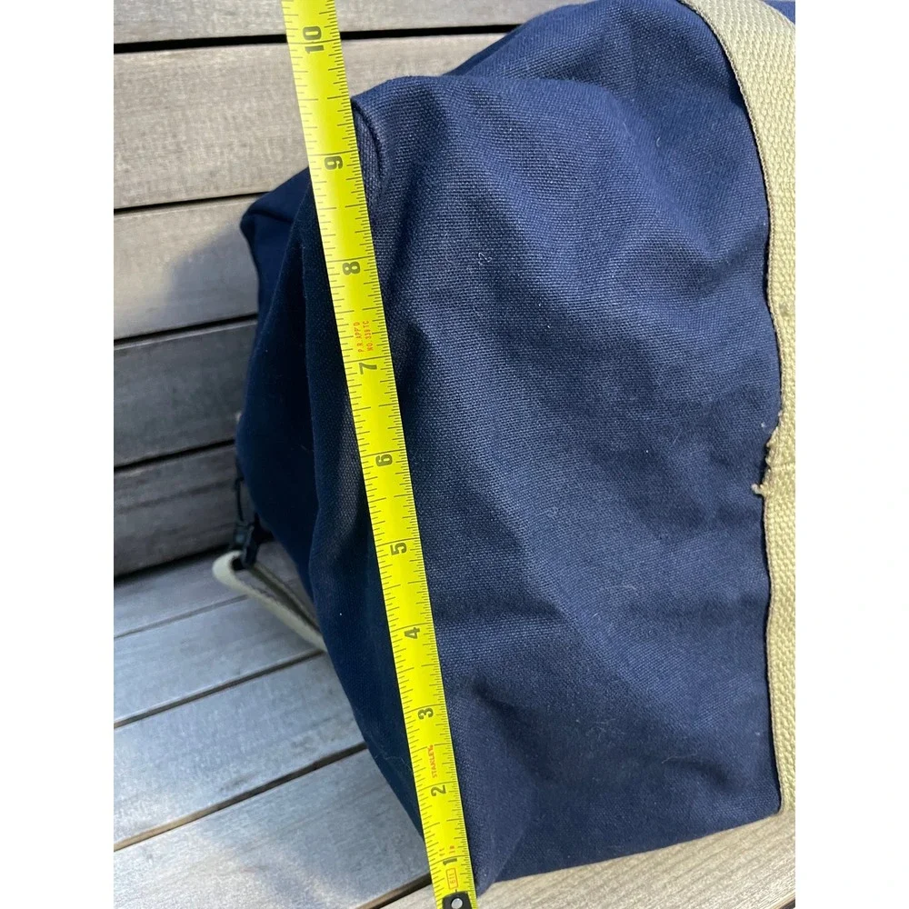Vintage WPVI-TV 6 ABC Philadelphia News Duffel Bag Navy Blue Canvas Media Gear